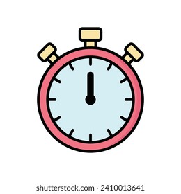 stopwatch icon vector design template simple and clean
