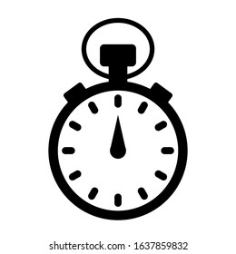 stopwatch icon vector desingn in white background