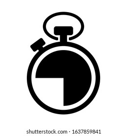 stopwatch icon vector desingn in white background