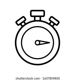 stopwatch icon vector desingn in white background