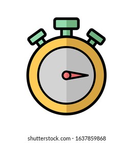 stopwatch icon vector desingn in white background
