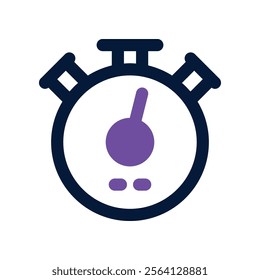 stopwatch icon. vector dual tone icon for your website, mobile, presentation, and logo design.