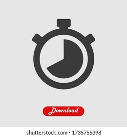 Stopwatch icon vector eps 10