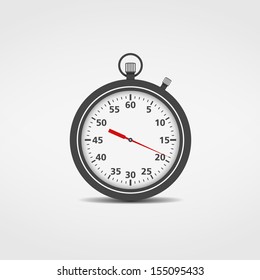 Stopwatch icon, vector eps10 illustration