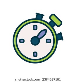 stopwatch icon. vector filled color icon for your website, mobile, presentation, and logo design.