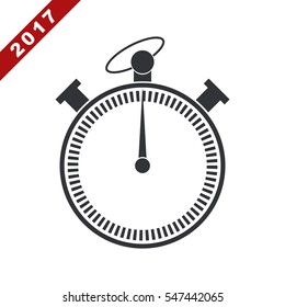 Stopwatch Icon Vector flat design style