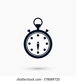 Stopwatch icon vector, flat design best vector icon