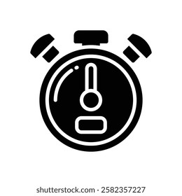 stopwatch icon. vector glyh icon for your website, mobile, presentation, and logo design.