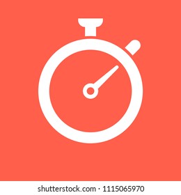 Stopwatch icon. Vector illustration.