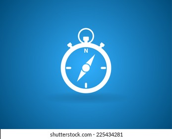 Stopwatch icon, vector illustration