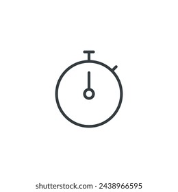 Icono de cronómetro, ilustración vectorial de cronómetro
