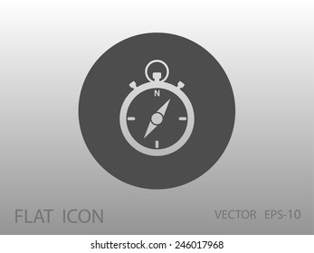 Stopwatch icon, vector illustration