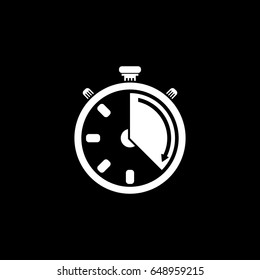 Stopwatch icon. Vector illustration.