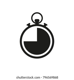 Stopwatch icon. Vector illustration.