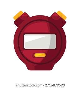 Ícone de cronômetro, ilustração de vetor de cronômetro, clip-art de cronômetro, isolado no plano de fundo branco
