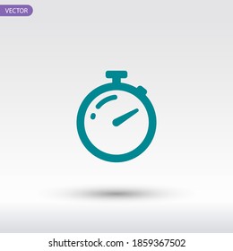 stopwatch icon. Vector illustration EPS 10.