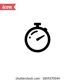 stopwatch icon. Vector illustration EPS 10.