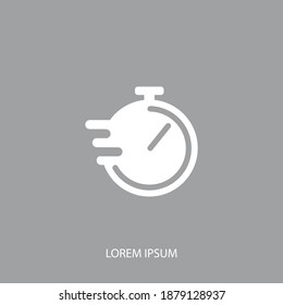 stopwatch icon. Vector illustration EPS 10.