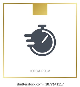 stopwatch icon. Vector illustration EPS 10.