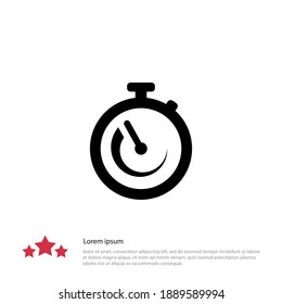stopwatch icon. Vector illustration EPS 10.