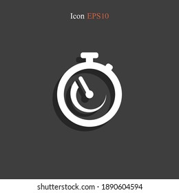 stopwatch icon. Vector illustration EPS 10.