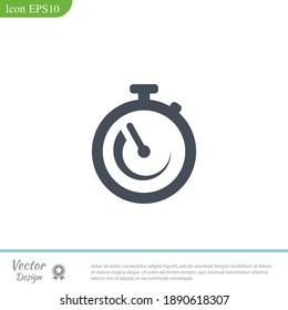 Stopwatch Icon. Vector Illustration EPS 10.