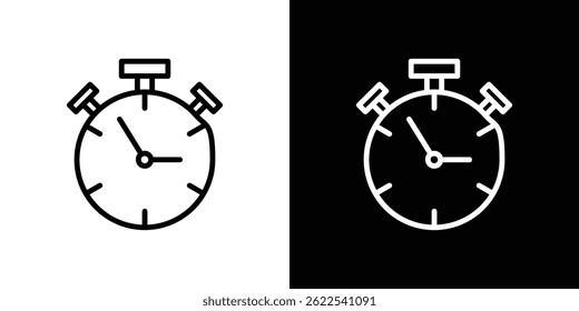 Stopwatch icon vector illustration EPS