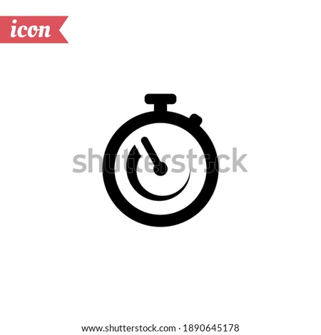 stopwatch icon. Vector illustration EPS 10.