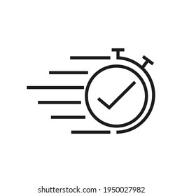 Stopwatch. icon Vector illustration eps10