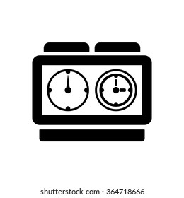 stopwatch icon, vector illustration.  Flat design style.