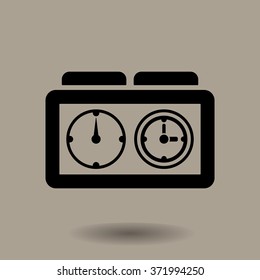 stopwatch icon, vector illustration. Flat design style.
