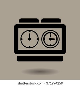 stopwatch icon, vector illustration. Flat design style.