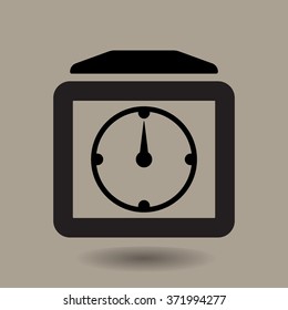 stopwatch icon, vector illustration. Flat design style.