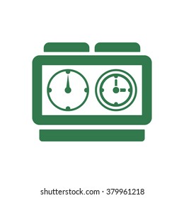 stopwatch icon, vector illustration. Flat design style.