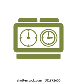 stopwatch icon, vector illustration. Flat design style.