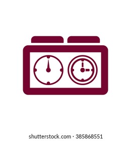 stopwatch icon, vector illustration. Flat design style.