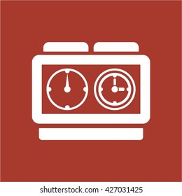 stopwatch  icon, vector illustration. Flat design style