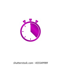 Stopwatch icon, vector illustration. Flat design style