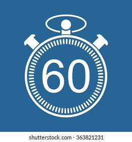 stopwatch icon, vector illustration. Modern design. Flat design style