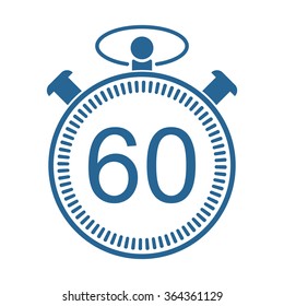 stopwatch icon, vector illustration. Modern design. Flat design style