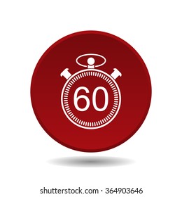 stopwatch icon, vector illustration. Modern design. Flat design style