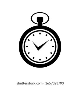 Stopwatch icon vector illustration on white background