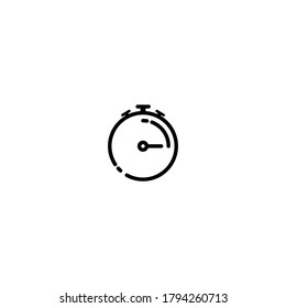 Vector de icono de Stopwatch. ilustración de stop watch