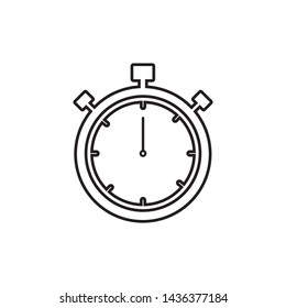 Stopwatch Icon Vector Illustration symbol
