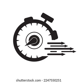 stopwatch icon vector illustration symbol design