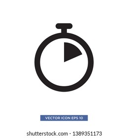 Stopwatch icon vector illustration template