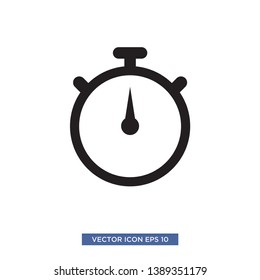 Stopwatch icon vector illustration template