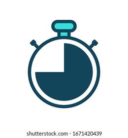 Stopwatch icon vector illustration template