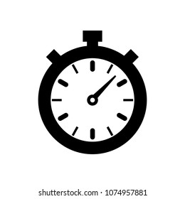 stopwatch icon, vector illustration. timer icon