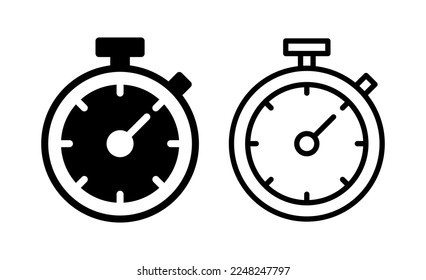 stopwatch icon vector illustration. Timer sign and symbol. Countdown icon. Period of time